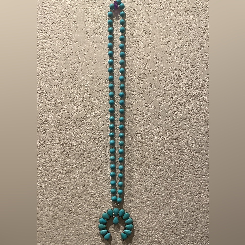 Squash blossom inspired necklace